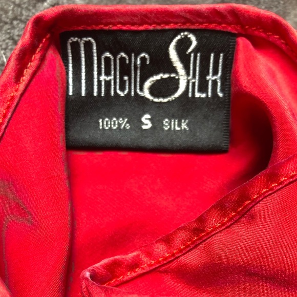 Magic Silk Red 100% Silk Slip Tank Top!! - Picture 5 of 5